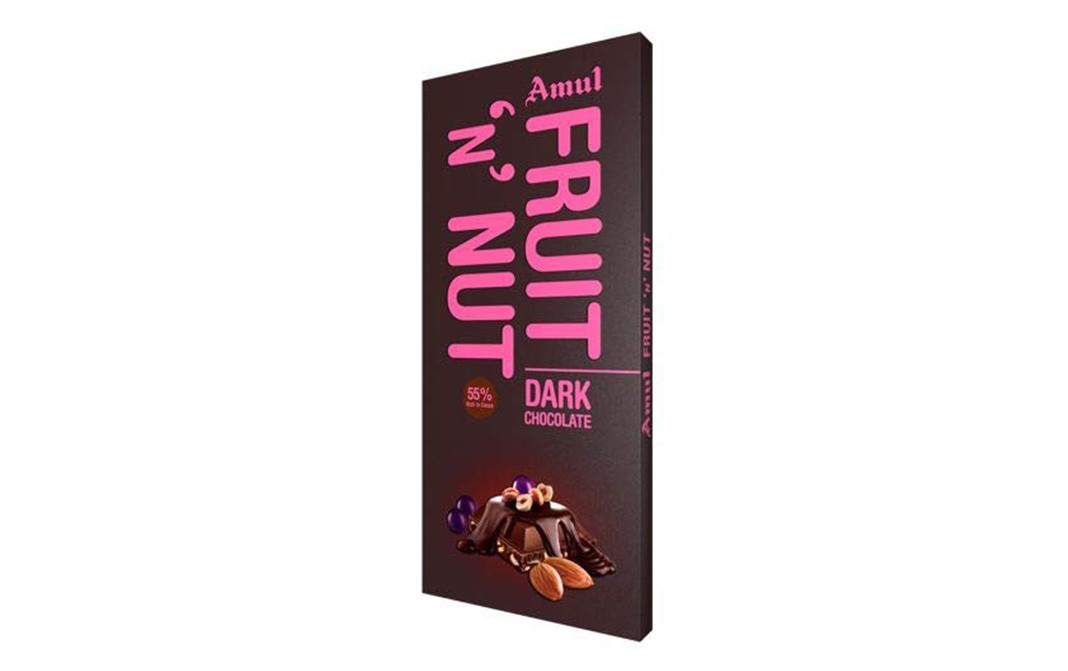 Amul Fruit 'n' Nut Dark Chocolate    Box  150 grams